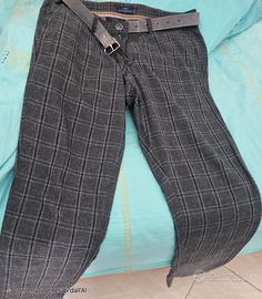 Pantaloni lana viscosa eleganti alta qualità Giuli