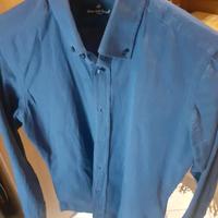 Camicia blu navy su misura taglia 39