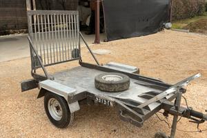 Carrello ellebi portamoto/cose con rampa