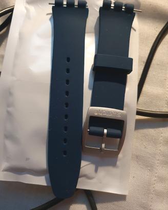 Cinturino blu con fibbia Swatch da 19mm