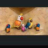 Famiglia, pappagalli Thun.