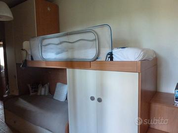 Cameretta con due letti a castello