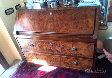 Ribalta scrivania prima meta' 800 noce luigi XVI