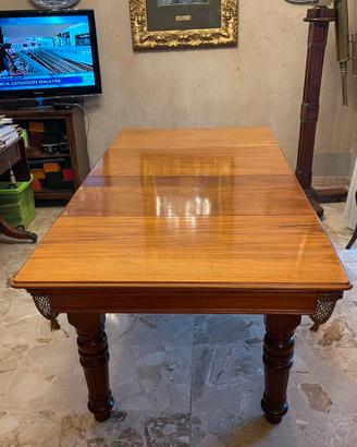 Biliardo '800 inglese di antiquariato restaurato