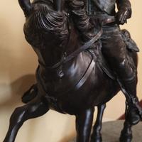 Scultura in bronzo di Mussolini 