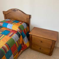Letto singolo + Comodino ARTIGIANALI
