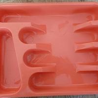 Cassetto portaposate in plastica arancione