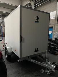 Rimorchio furgonato monoasse a pianale ribassato S