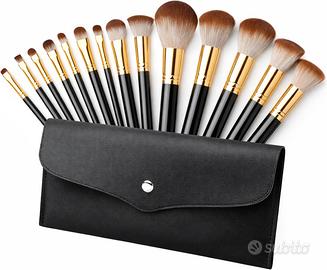 KIT 12 PENNELLI TRUCCO SET VISO E OCCHI MAKE UP