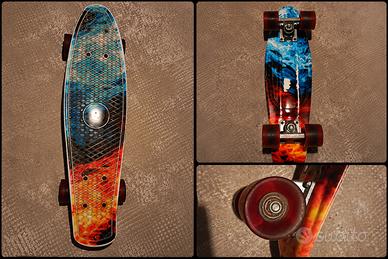 Mini Cruiser Penny Board 22" Fire & Ice - Skateboa