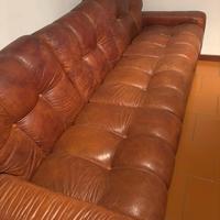 Divano in pelle + poltrone