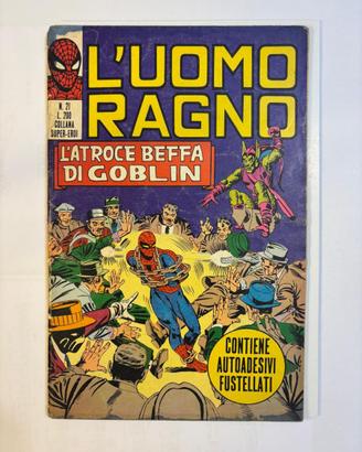 L'Uomo Ragno n.21 Corno 1971 - L'Atroce Beffa di G