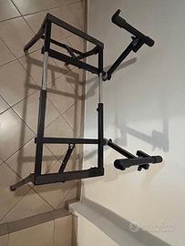stand doppio per tastiere