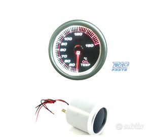 TERMOMETRO TEMPERATURA OLIO SFONDO NERO ILLUMINATO