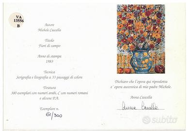 Quadro Michele Cascella con certificato 13556