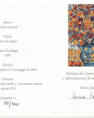 Quadro Michele Cascella con certificato 13556
