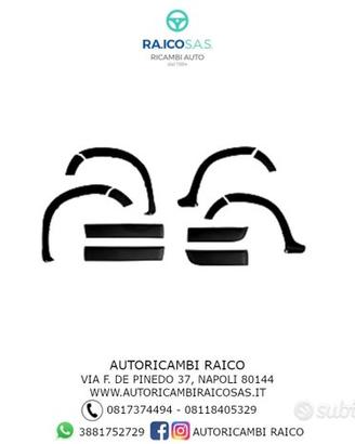 Kit parafanghini giraruota modanature dacia duster