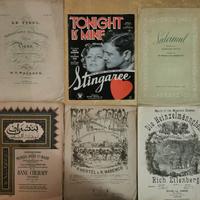 Spartiti musicali vintage - Lotto D