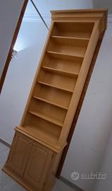 libreria in legno massello artigianale 