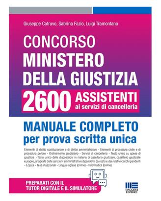 LIBRO CONCORSO DELLA MAGGIOLI 2600  ASSISTENTI 