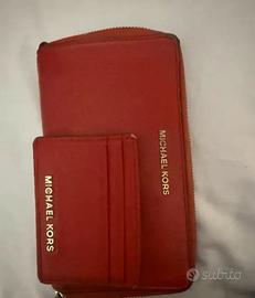 Set portafoglio e porta carte michael kors