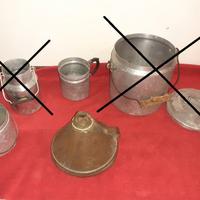 ACCESSORI in ALLUMINIO usati per il latte -da 15€