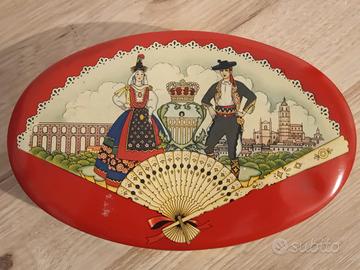 VECCHIA SCATOLA DI LATTA PERUGINA ,SERIE VENTAGLIO