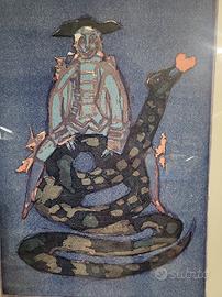 Serigrafia a colori di Mino Maccari