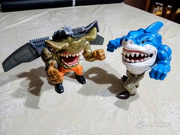 Street Sharks Ripster e Jab Jetpack vintage 