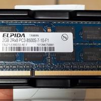 nr 2 SODIMM PC3-8500 Memoria PC portatile 