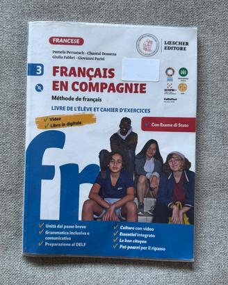 Libro di francese 3° media, Français en compagnie
