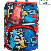 ZAINO SCUOLA ESTENSIBILE + ASTUCCIO BIG SPEEDLED