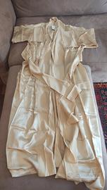 Combinato camicia notte e vestaglia in pura seta 