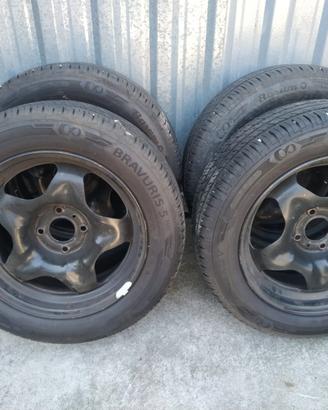 4 cerchi ferro + gomme estive 16" Citroen C3 €190