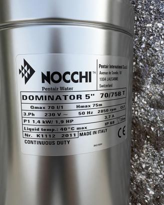 Nocchi Dominator 70/75B T Trifase 1,4 kW
