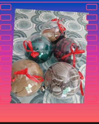 5 palle natalizie con fullar