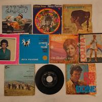 Dischi 45 giri lotto 10 pezzi
