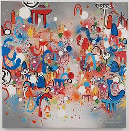 Willow (Filippo Bruno) smalto su tela 80x80 cm