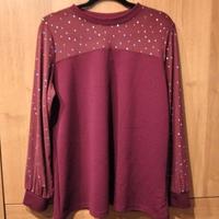 Maglietta donna Shein nuova – taglia 0XL – bordeau