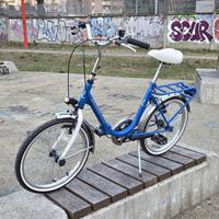Bici Graziella Blu pieghevole