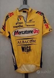 maglia ciclismo Pantani mercatone uno Asics tg M 
