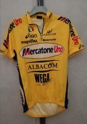 maglia ciclismo Pantani mercatone uno Asics tg M 