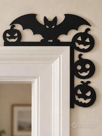 addobbo per porta di Halloween 