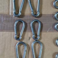 FALSAMAGLIA/MAGLIA DI GIUNZIONE + MOSCHETTONI INOX