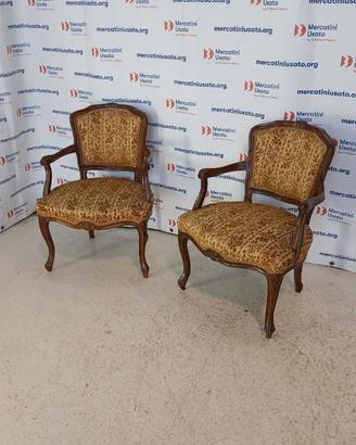 Coppia Poltroncine stile Luigi XV