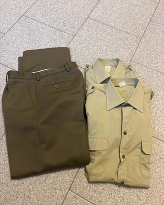 Camicia caki 15 1/2 e pantalone 48 R6 E.I.