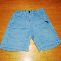 Pantaloni corti bambino azzurri Sarabanda