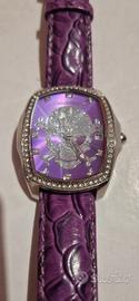 Orologio Donna Chronotech viola con teschio e stra
