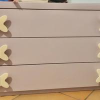 Cassettiera camera da letto per bambine