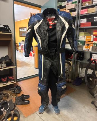Tuta moto SPyke in  pelle divisibile tg 50